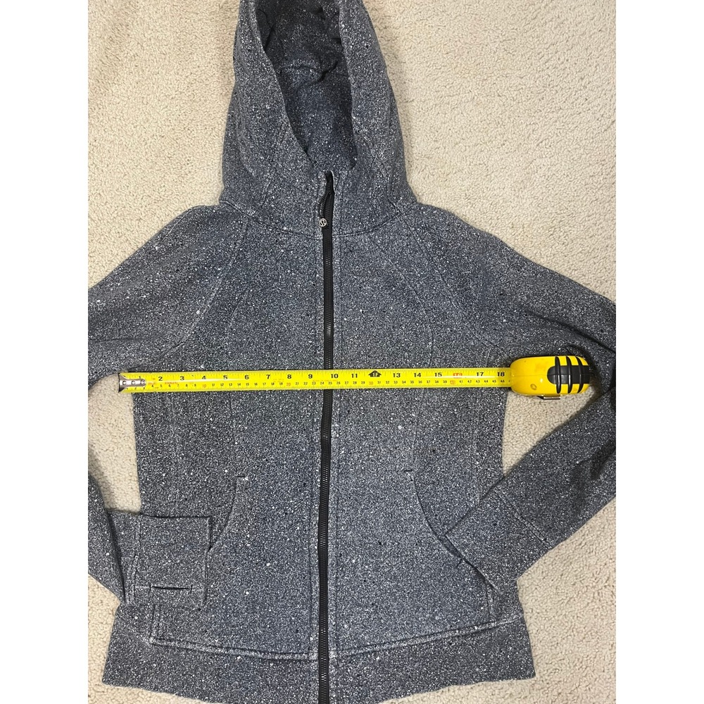 Lululemon Scuba Hoodie Full Zip Speckled Grey Salt and Pepper Size 8 (IN#57) - Picture 6 of 6